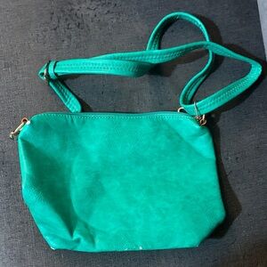 Chic Teal Crossbody Bag with Adjustable Strap